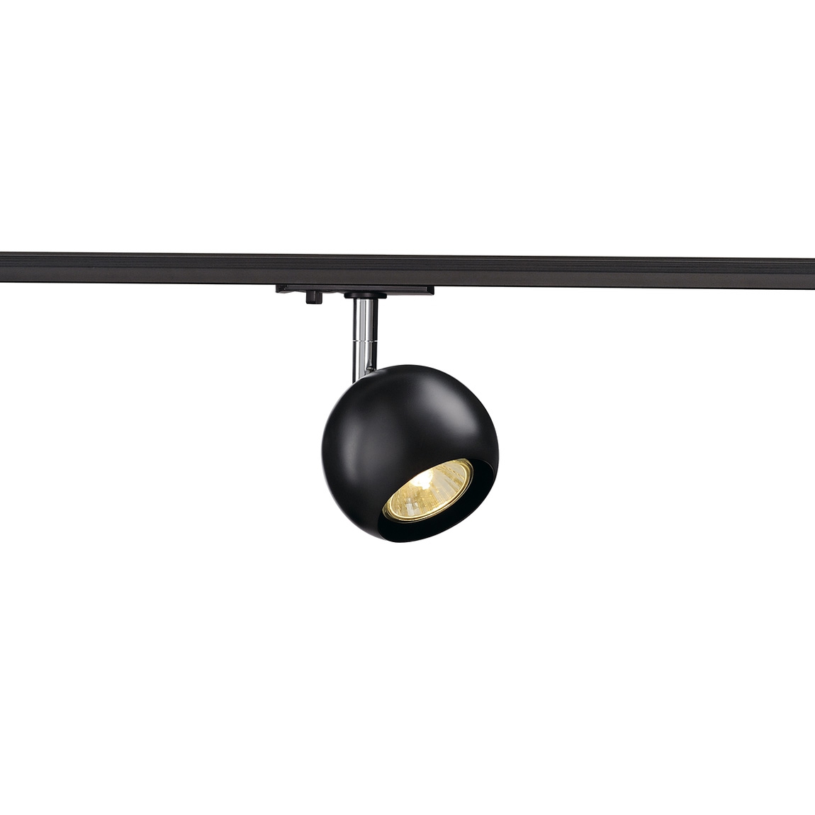 SLV 144010 1PHASE-TRACK, LIGHT EYE 90 светильник для лампы GU10 50Вт макс., черный/ хром