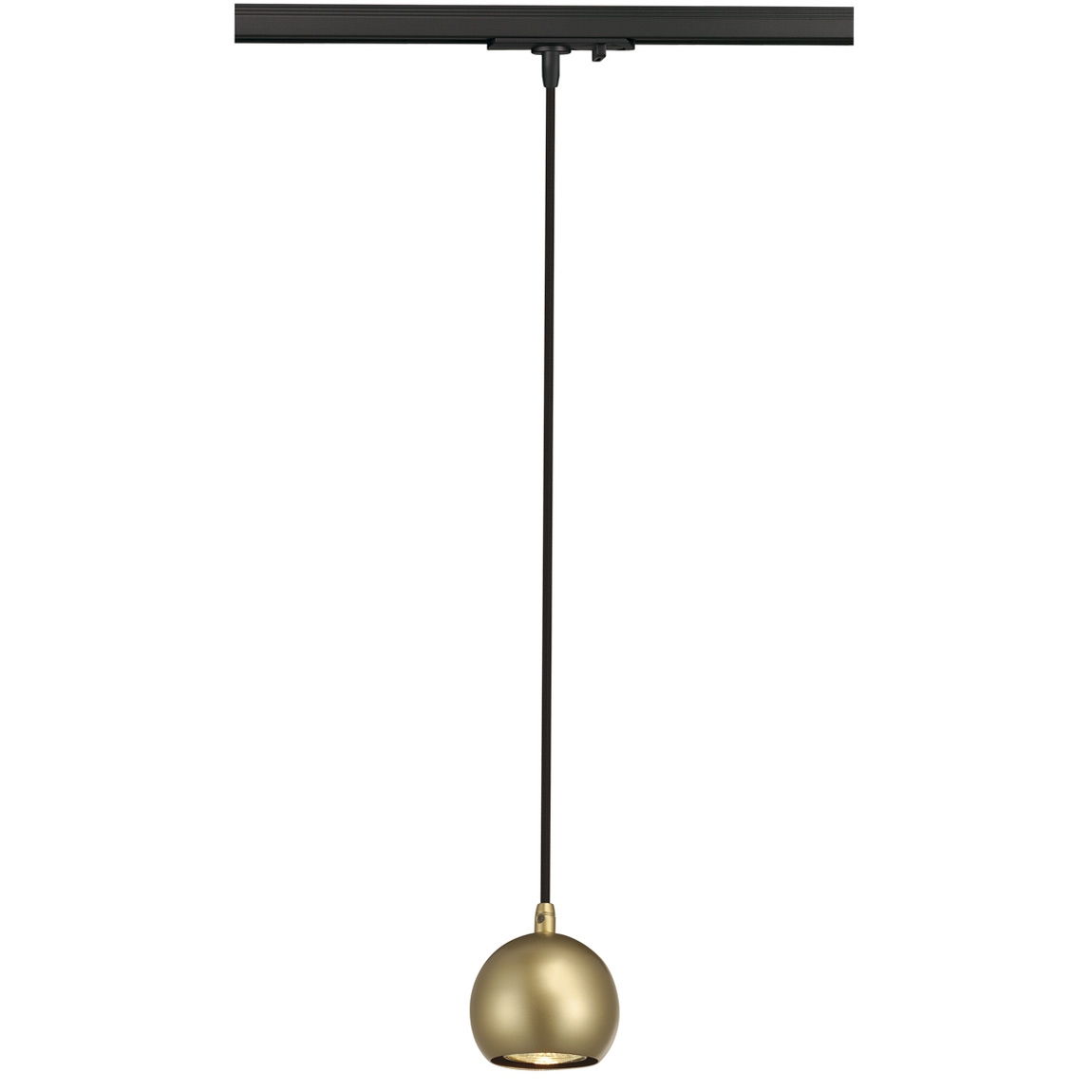 SLV 144023 1PHASE-TRACK, LIGHT EYE PD GU10 светильник подвесной для лампы GU10 5Вт (!) макс., латунь/ черный