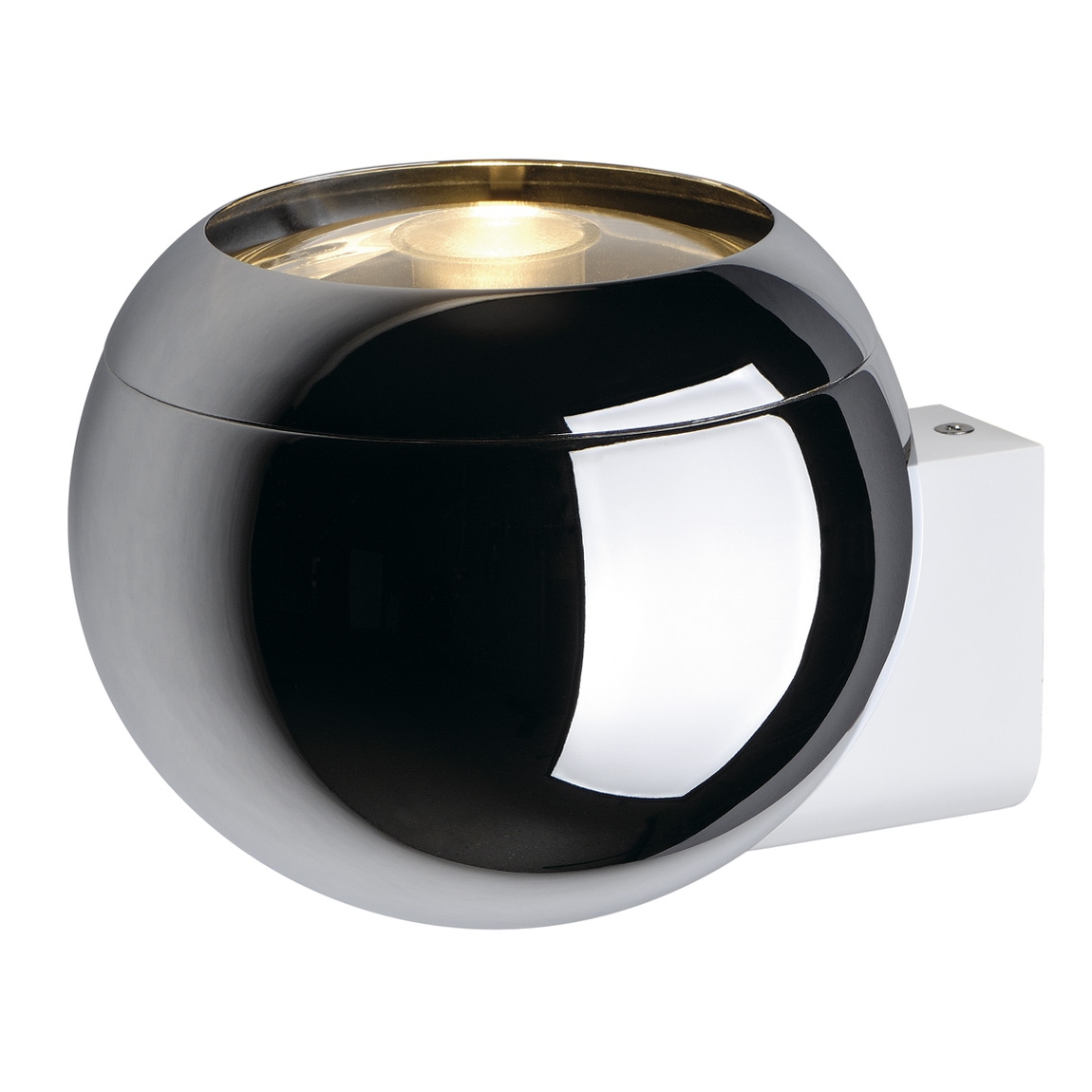 SLV 149031 LIGHT EYE 150 BALL светильник настенный для лампы ES111 75Вт макс., хром / основание белое