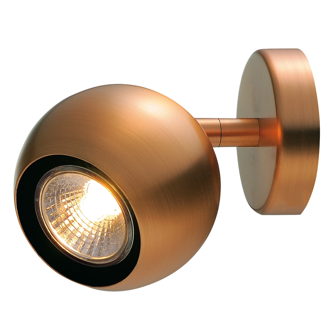 SLV 149069 LIGHT EYE 90 SINGLE светильник накладной для лампы GU10 50Вт макс., матированная медь