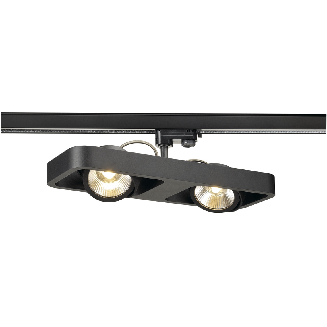 SLV 1000408 3Ph, LYNAH DOUBLE светильник 28Вт c LED 3000К, 1900лм, 2х 24°, черный
