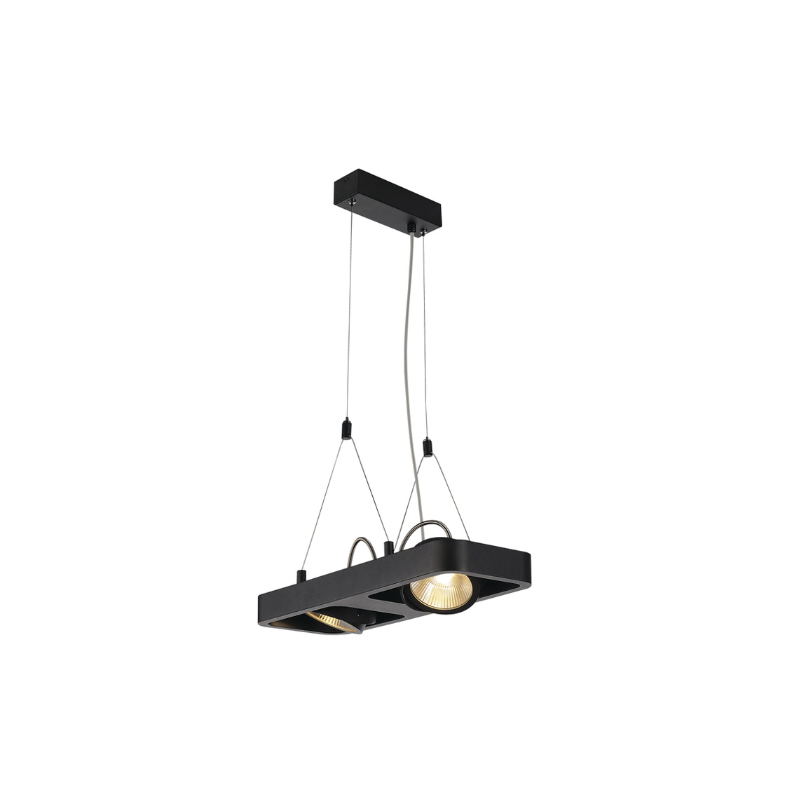 SLV 1000410 LYNAH DOUBLE PD светильник подвесной 28Вт c LED 3000K, 1900лм, 24°, черный