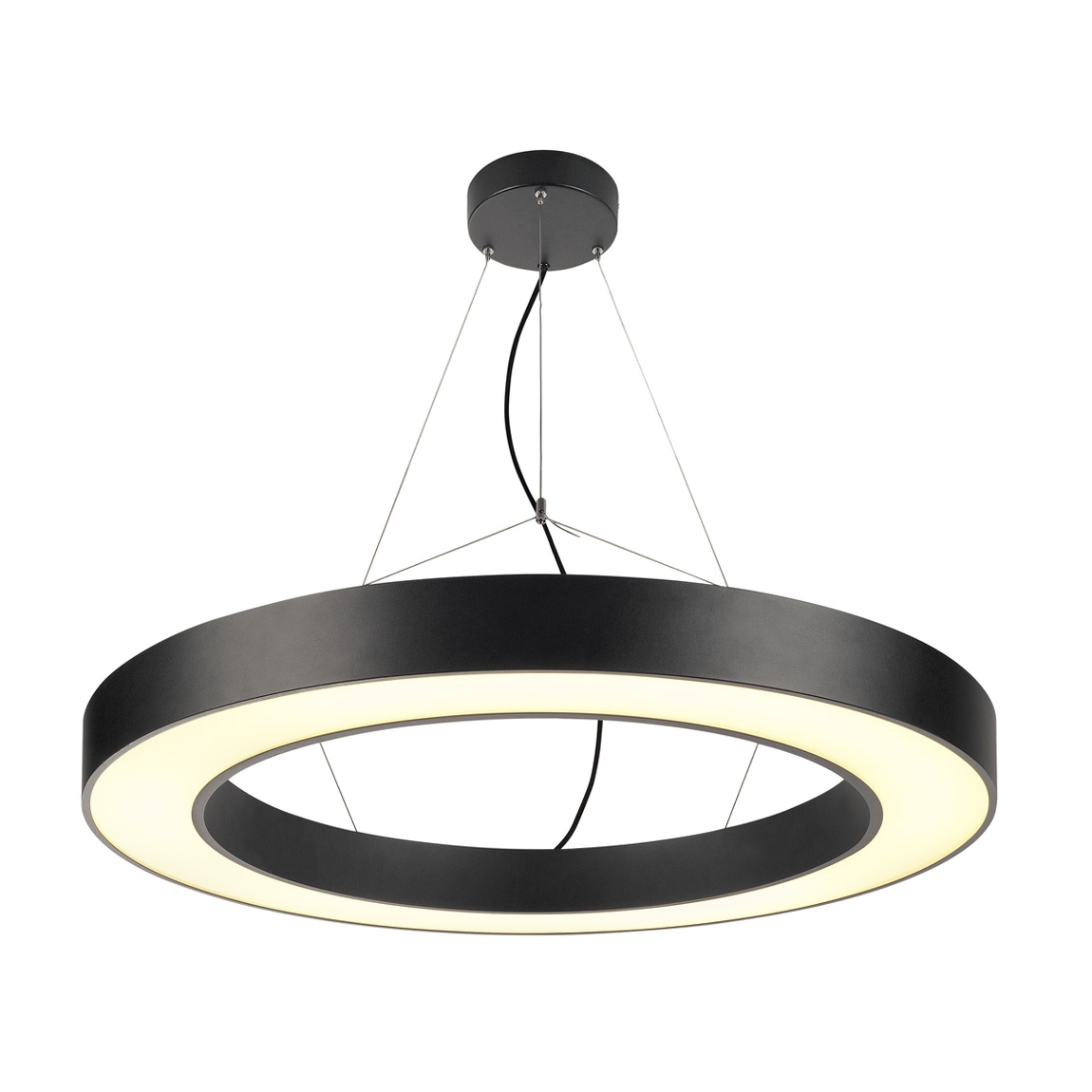 SLV 133850 MEDO RING 90 PD светильник подвесной 58Вт с LED 3000К, 3945лм, диммируемый 1-10В, черный