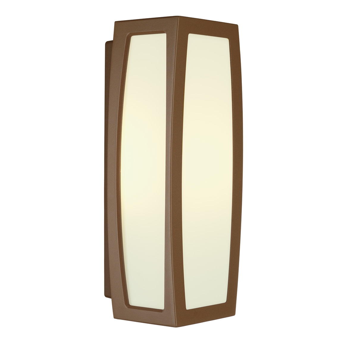 SLV 230047 MERIDIAN BOX светильник настенный IP54 для лампы E27 25Вт макс., бурый/ белый