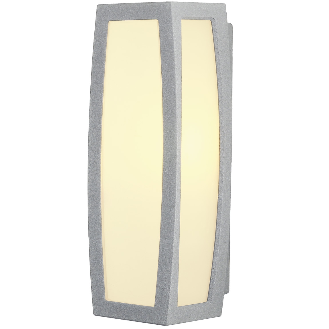 SLV 230084 MERIDIAN BOX SENSOR светильник настенный IP54 для лампы E27 25Вт макс., датчик движения, серебристый