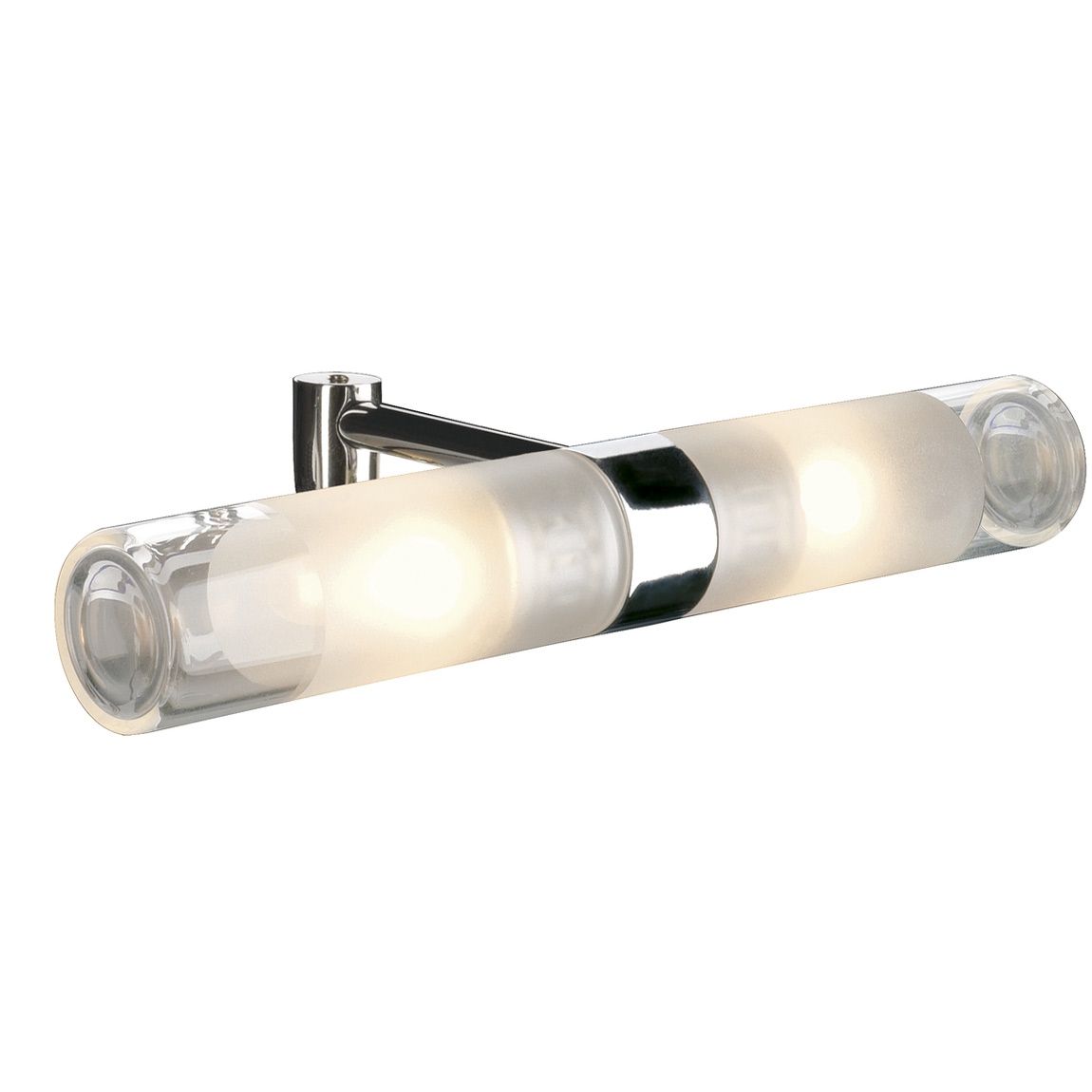 SLV 146390 MIBO STRAIGHT светильник IP21 для зеркала (толщ. 3-6.5мм) для 2x ламп G9 по 25Вт макс., хром/ стекло