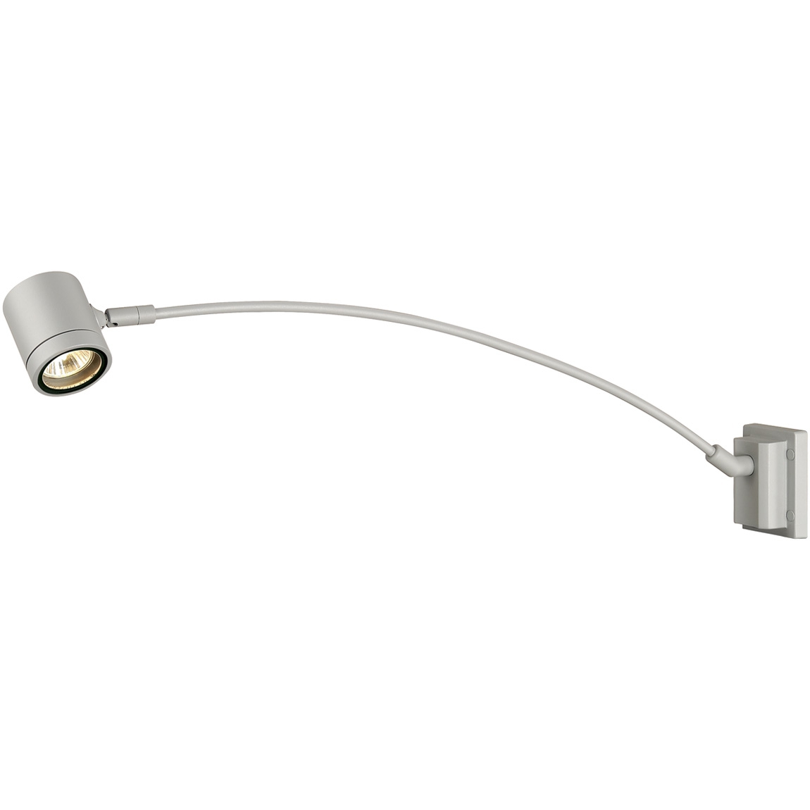 SLV 233134 NEW MYRA DISPLAY CURVE светильник настенный IP55 для лампы GU10 50Вт макс., серебристый