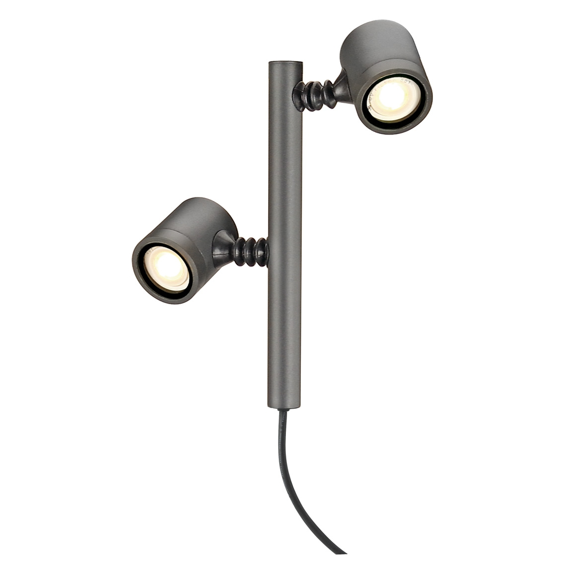 SLV 233185 NEW MYRA 2 светильник ландшафтный IP44 для 2-х LED GU10 по 4.5Вт макс., без основания, антрацит