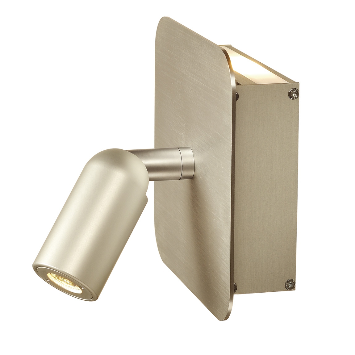 SLV 155103 NAPIA светильник настенный 3.8Вт с LED 3000К, вверх 62лм, спот 95лм (32°), латунь