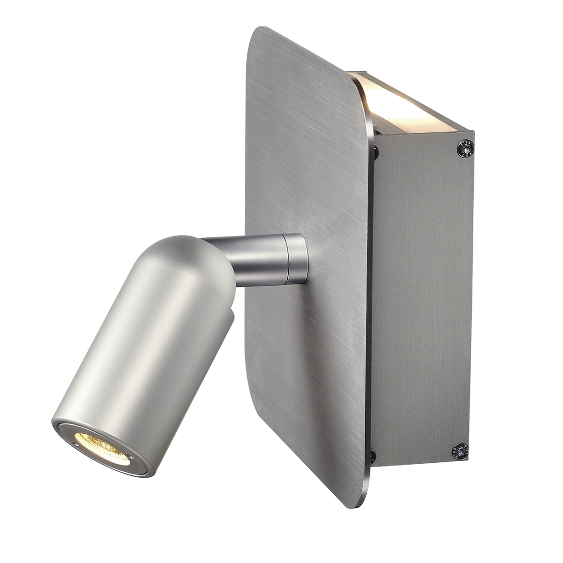 SLV 155104 NAPIA светильник настенный 3.8Вт с LED 3000К, вверх 62лм, спот 95лм (32°), матированный алюминий