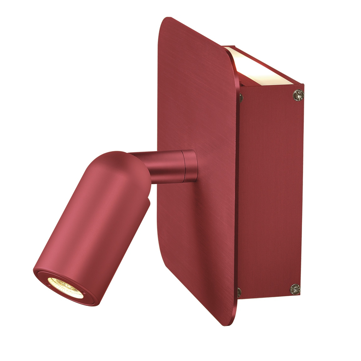 SLV 155106 NAPIA светильник настенный с PowerLED 2х1.5Вт (3.8Вт), 3000К, вверх 82lm, спот 95lm, красный