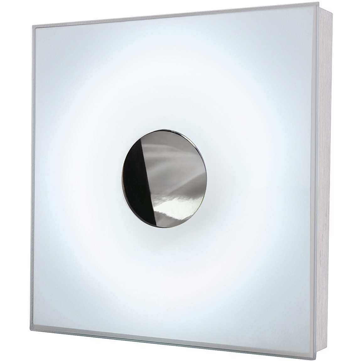 SLV 151656 NEODISC светильник накладной с ЭмПРА для лампы T8-RING 32Вт, алюминий/ хром / стекло матовое