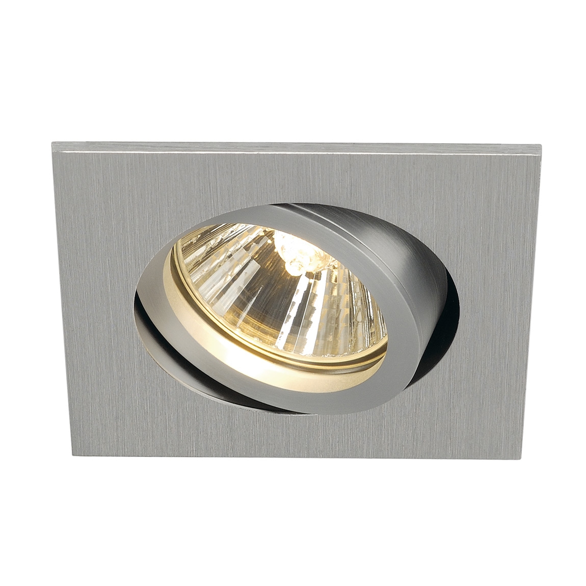 SLV 1001996 NEW TRIA 68 SQUARE GU10 CS/LS светильник встраиваемый для лампы GU10 50Вт макс., матирован. алюминий