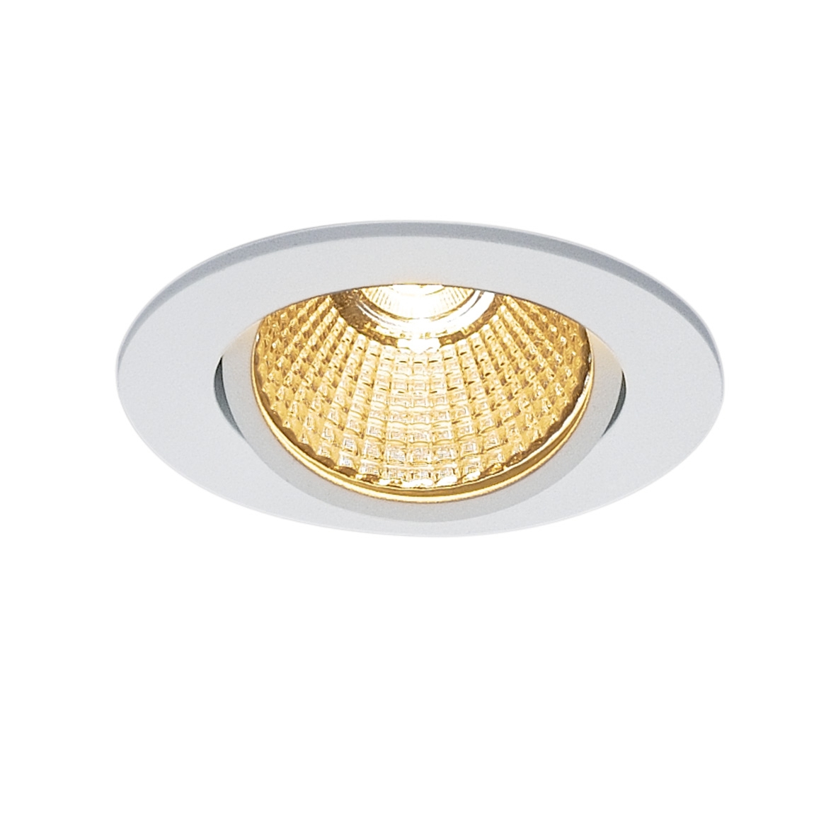 SLV 1003066 NEW TRIA 68 ROUND CS светильник встраиваемый 12Вт с БП и LED 2700К, 800лм, 38°, белый