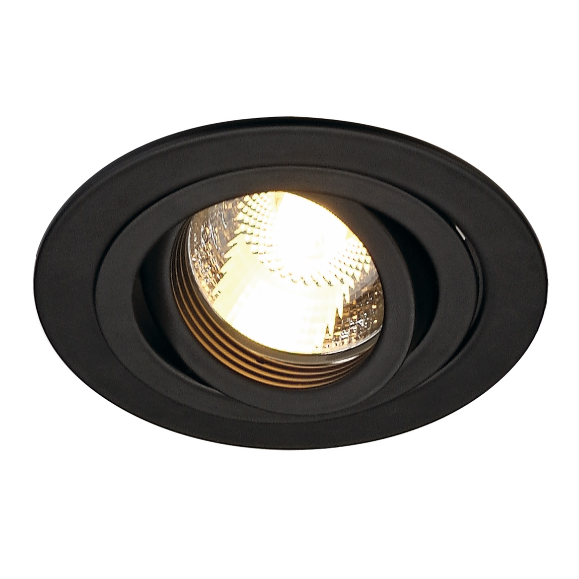 SLV 111710 NEW TRIA 78 ROUND GU10 LS светильник встраиваемый для лампы GU10 50Вт макс., черный