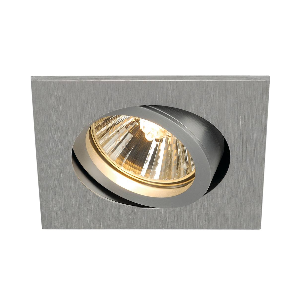 SLV 113476 NEW TRIA 68 SQUARE GU10 CS светильник встраиваемый для лампы GU10 50Вт макс., матиров. алюминий