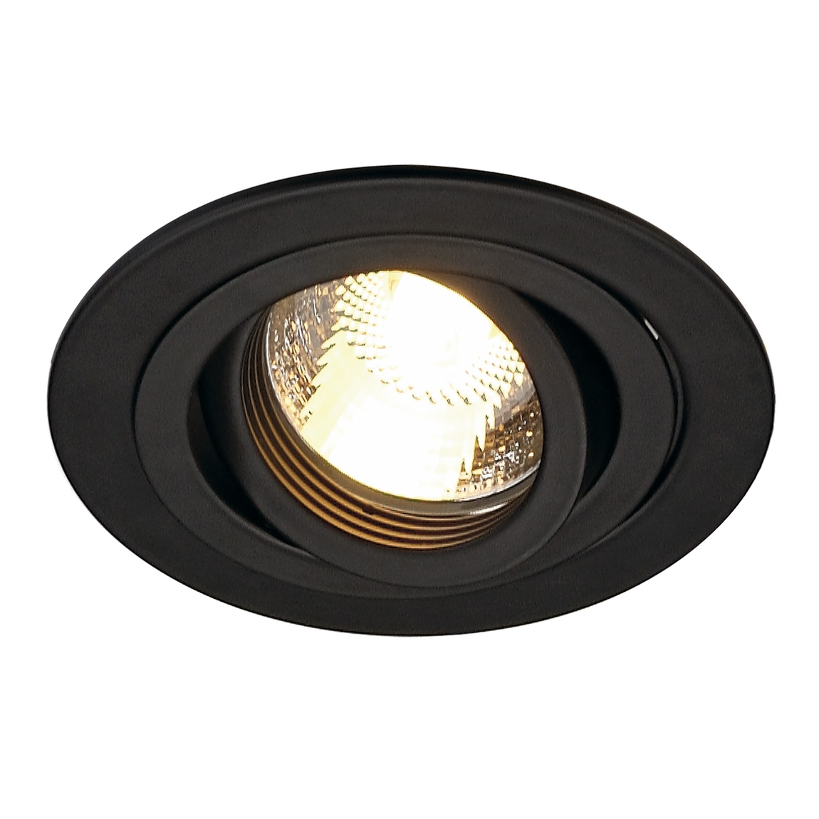 SLV 113490 NEW TRIA 78 ROUND GU10 CS светильник встраиваемый для лампы GU10 50Вт макс., черный