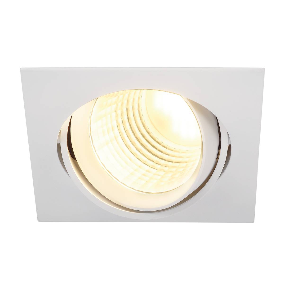 SLV 113701 NEW TRIA SQUARE DLMI светильник встраиваемый с Philips DLMi 28Вт, 3000K, 60°, 2000lm, текстур. белый