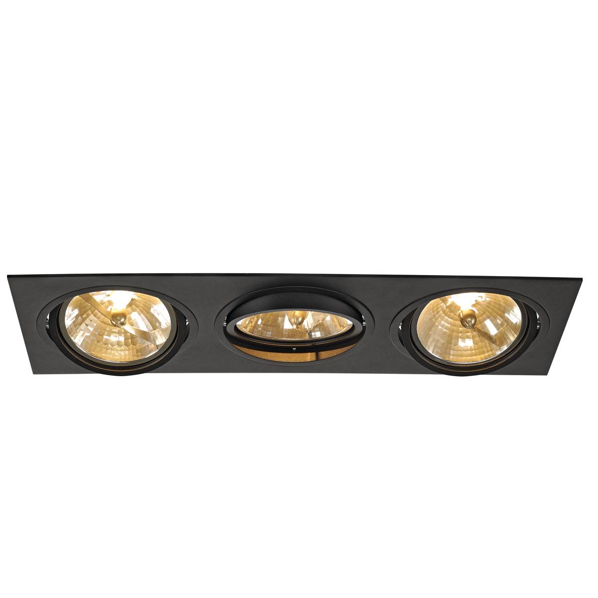 SLV 113820 NEW TRIA 3 QRB111 светильник встраиваемый для 3-х ламп QRB111 по 75Вт макс., черный