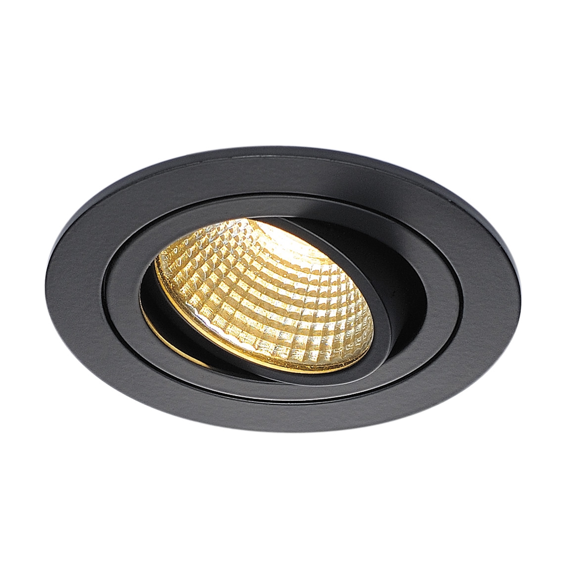 SLV 113870 NEW TRIA 77 ROUND CS светильник встраиваемый 9.1Вт с БП и LED 2700К, 645лм, 38°, черный