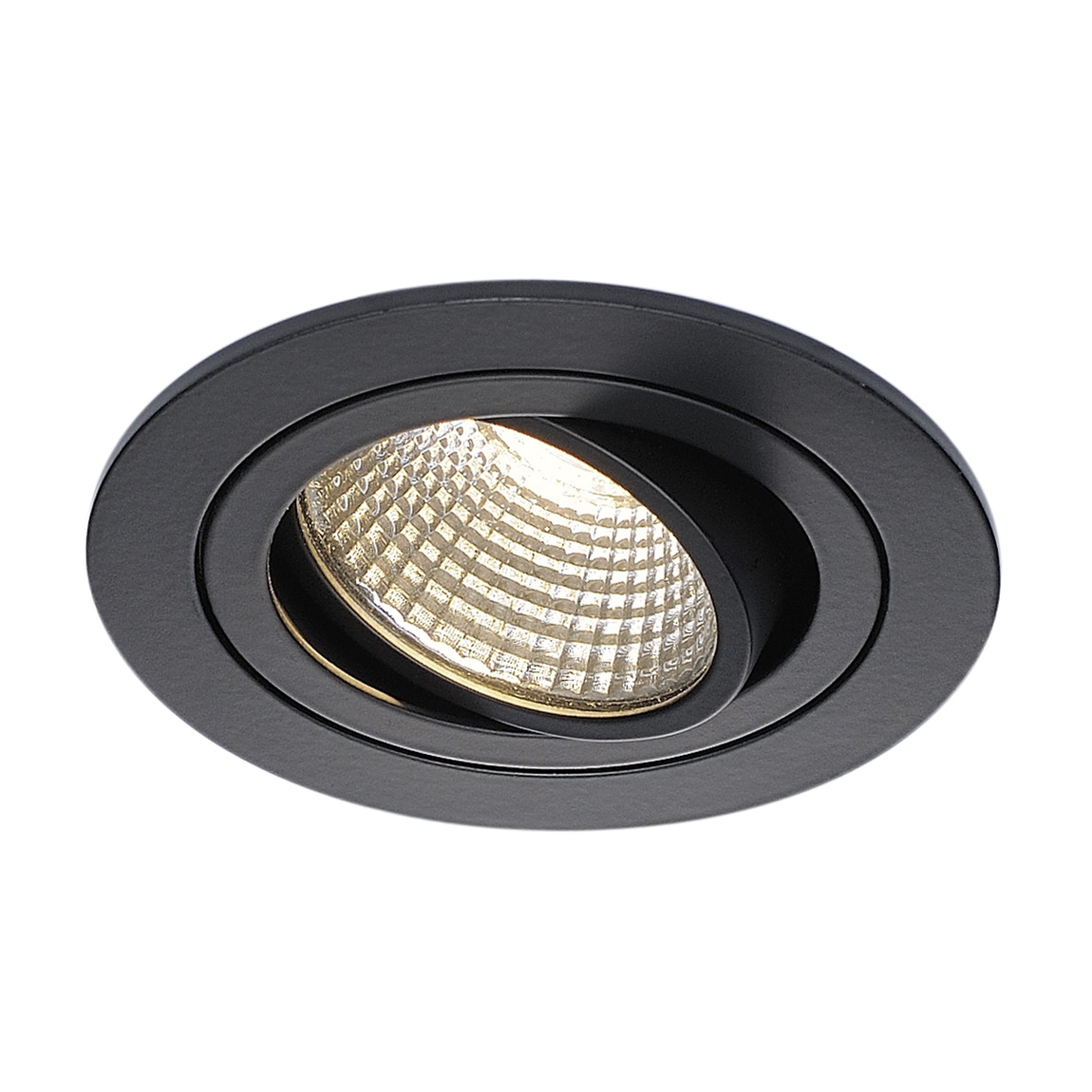 SLV 113900 NEW TRIA 77 ROUND CS светильник встраиваемый 9.1Вт с БП и LED 3000К, 700лм, 38°, черный