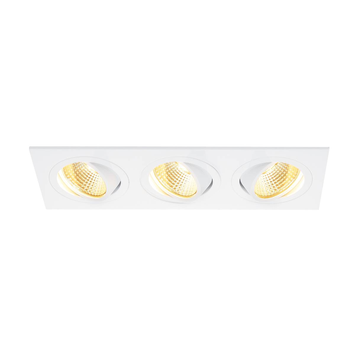 SLV 114201 NEW TRIA 3 DL SET светильник с 3 COB LED по 6Вт (30Вт), 2700К, 2400лм, 38°, с блоком питания, белый