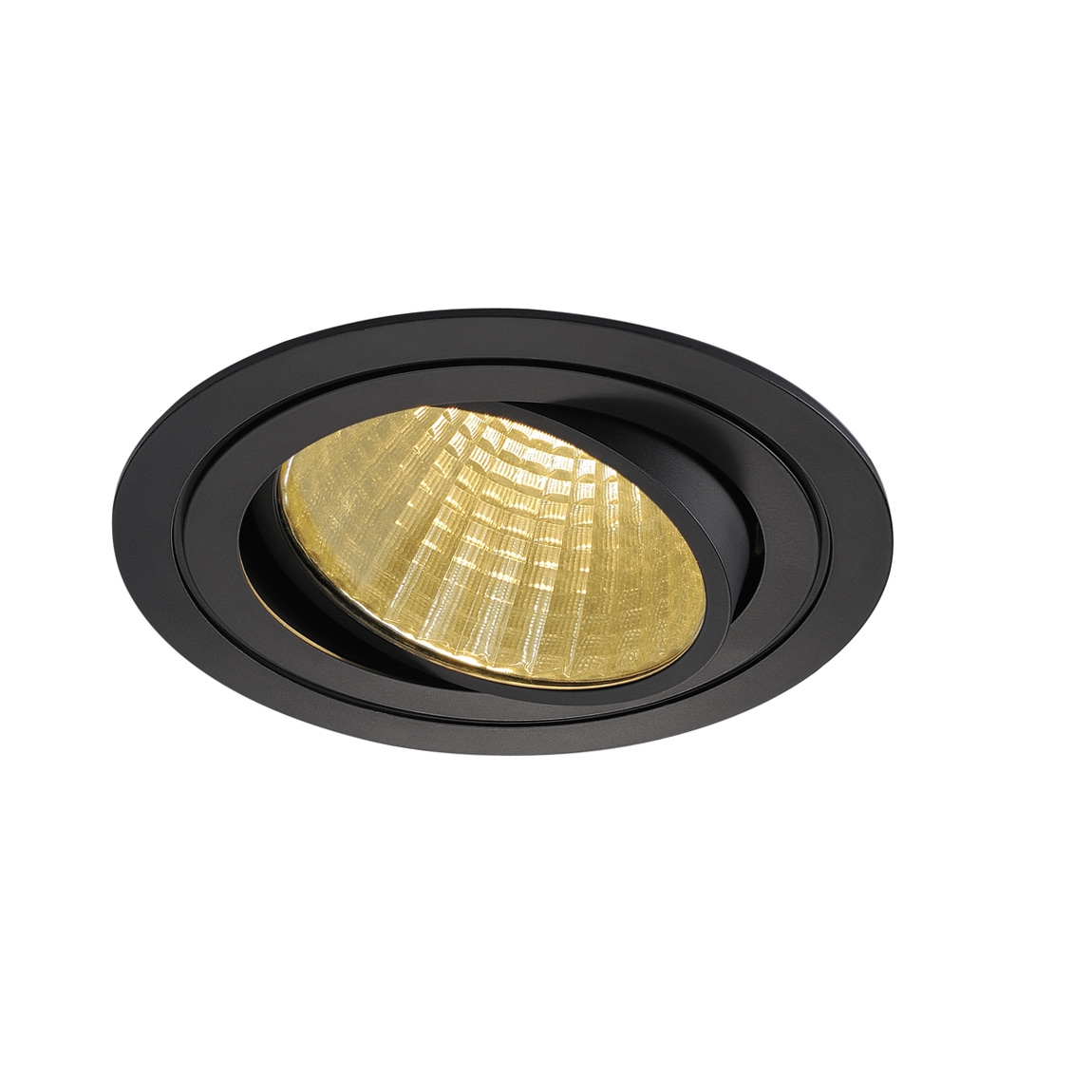 SLV 114260 NEW TRIA 150 ROUND CS светильник встраиваемый 29Вт с БП и LED 2700К, 2210лм, 30°, 1-10В, черный