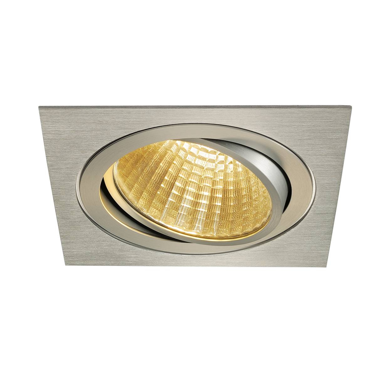SLV 114286 NEW TRIA 150 SQUARE CS светильник встраиваемый 29Вт с БП и LED 2700К, 2275лм, 30°, 1-10В, м.алюминий