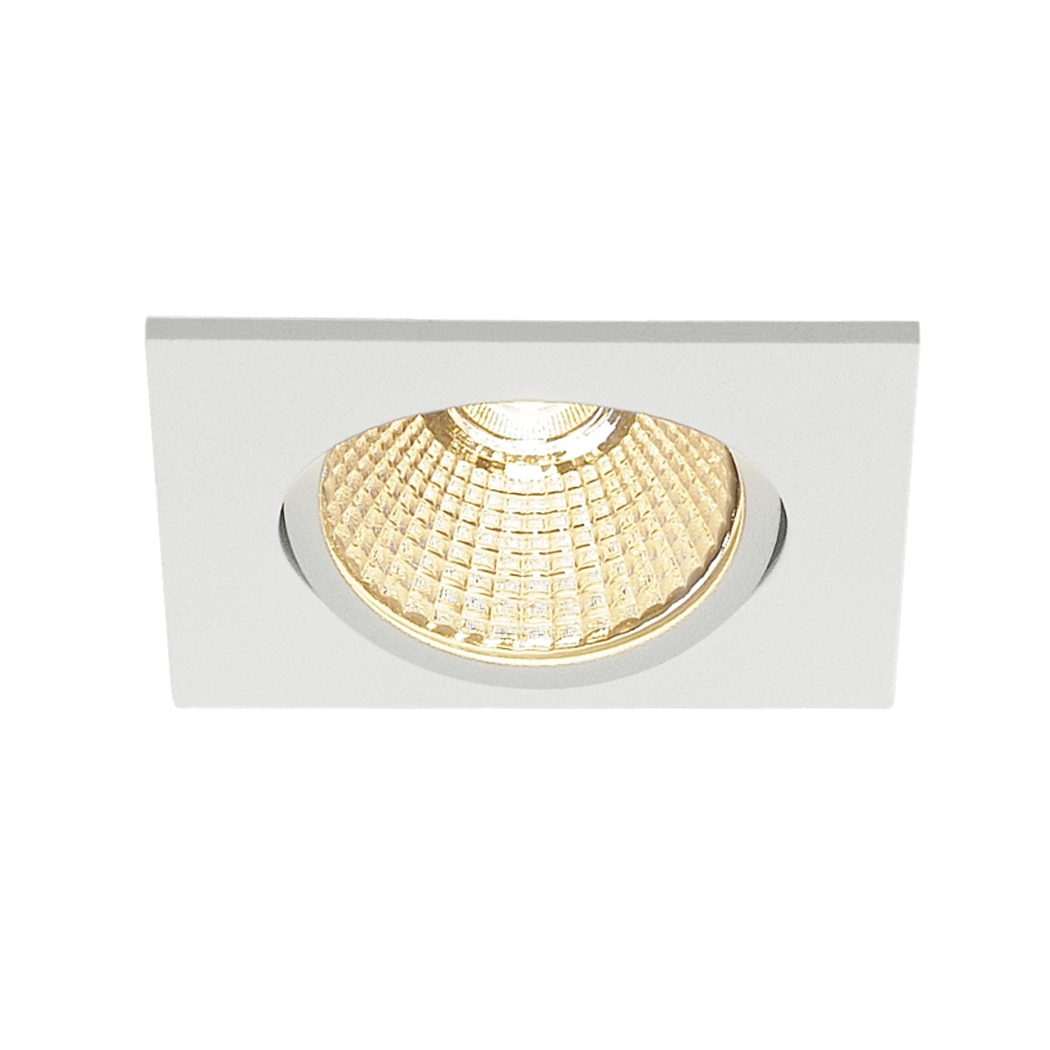 SLV 114391 NEW TRIA 68 SQUARE CS светильник встраиваемый 12Вт с БП и LED 3000К, 890лм, 38°, белый