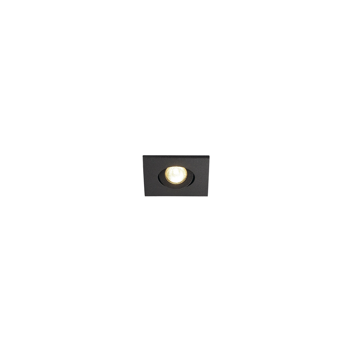 SLV 114400 NEW TRIA 40 SQUARE CS светильник встраиваемый IP44 4.4Вт с БП и LED 3000К, 143лм, 30°, черный