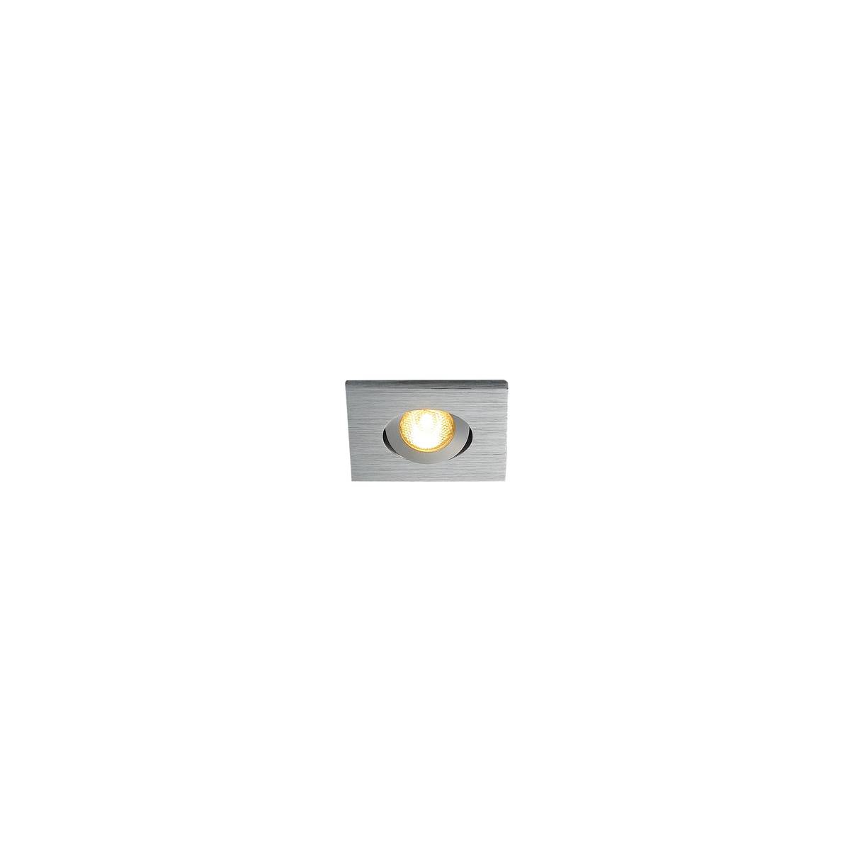 SLV 114416 NEW TRIA MINI DL SQUARE светильник с LED 2.2Вт, 3000К, 30°, 143лм, матир. алюминий