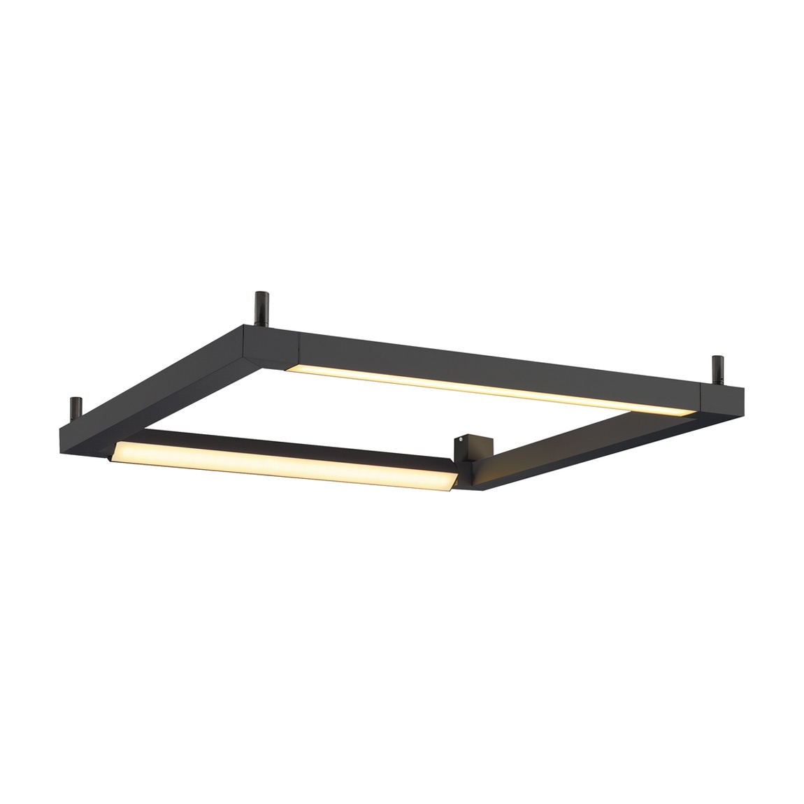 SLV 1001293 OPEN GRILL DOUBLE TWIST CW светильник накладной 58Вт с LED 3000К, 4500лм, черный