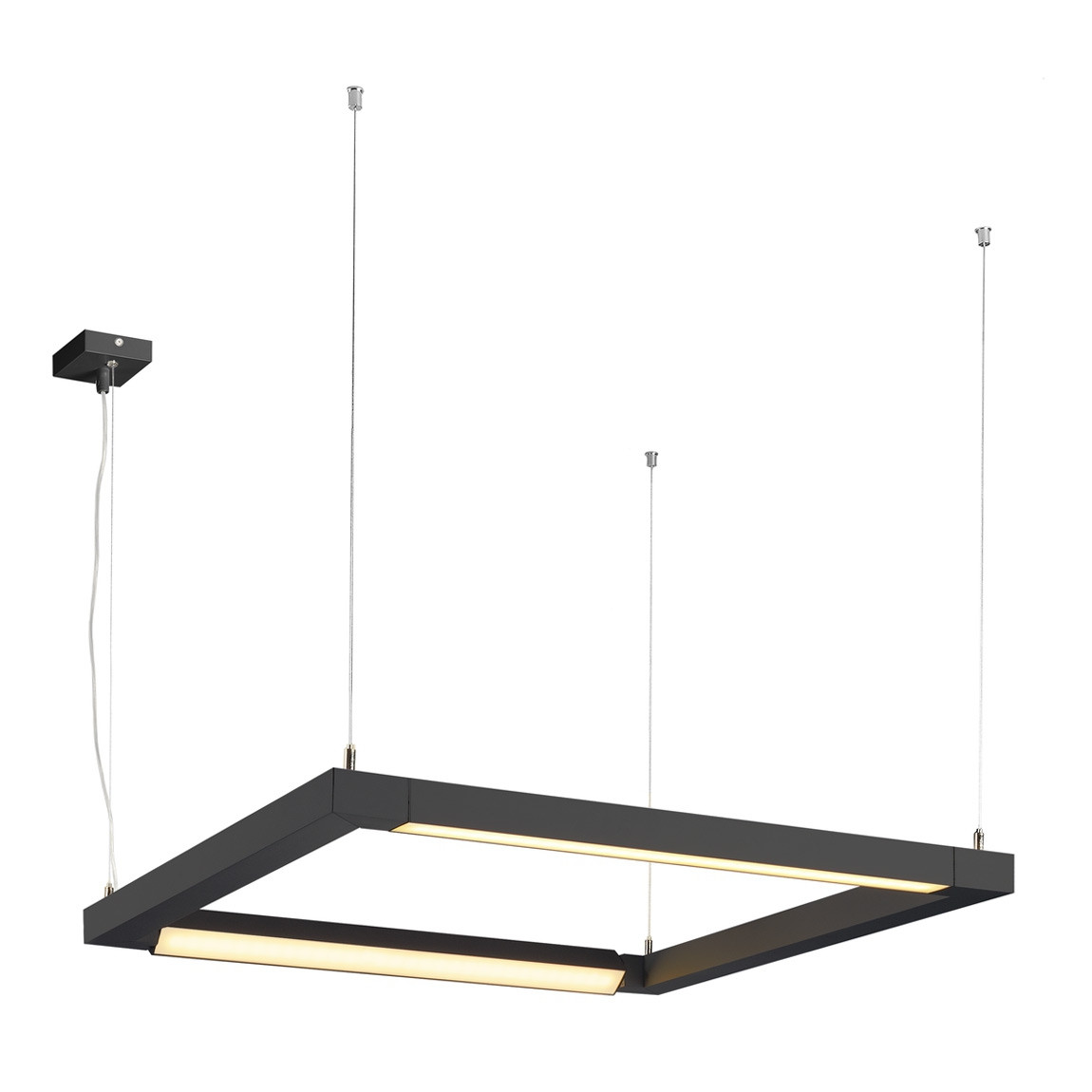 SLV 1001295 OPEN GRILL DOUBLE TWIST PD светильник подвесной 58Вт с LED 3000К, 4500лм, черный (ex 157650)