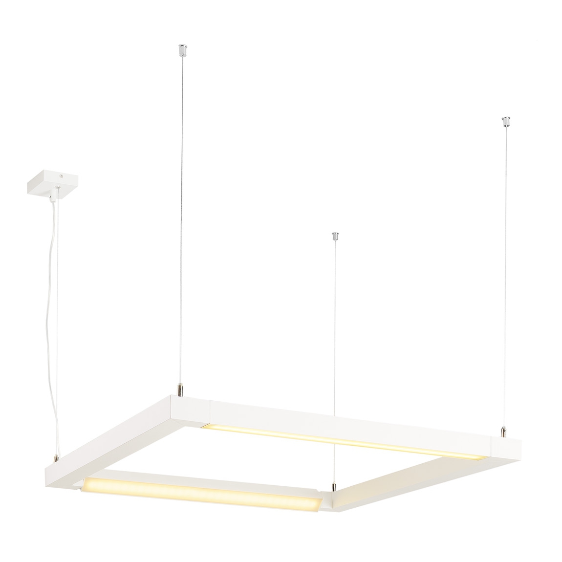 SLV 1001296 OPEN GRILL DOUBLE TWIST PD светильник подвесной 58Вт с LED 3000К, 4500лм, белый (ex 157651)