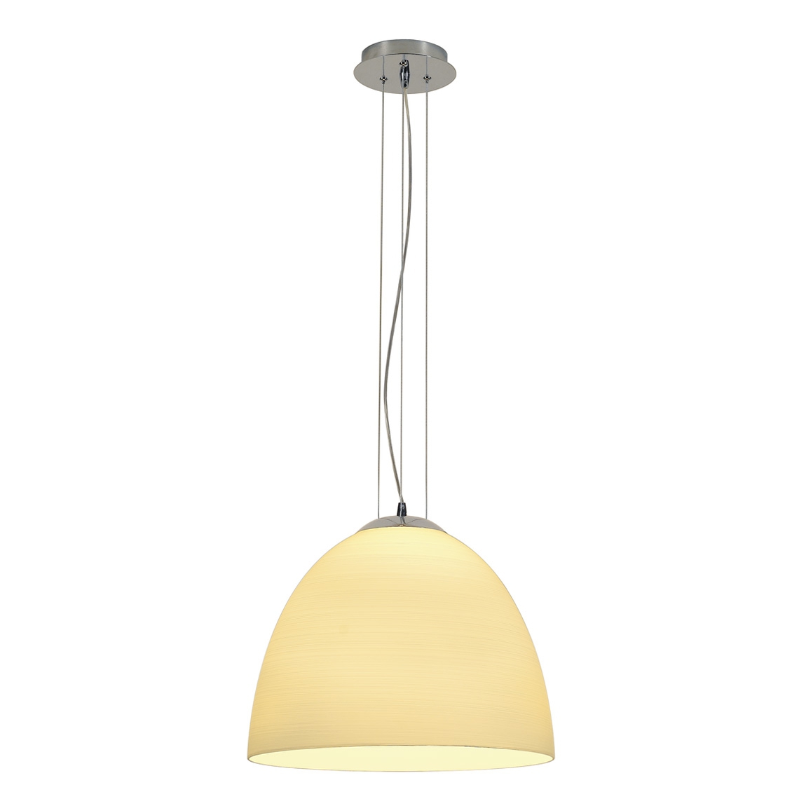 SLV 133651 ORION CONE светильник подвесной для лампы E27 60Вт макс., хром/ белое стекло