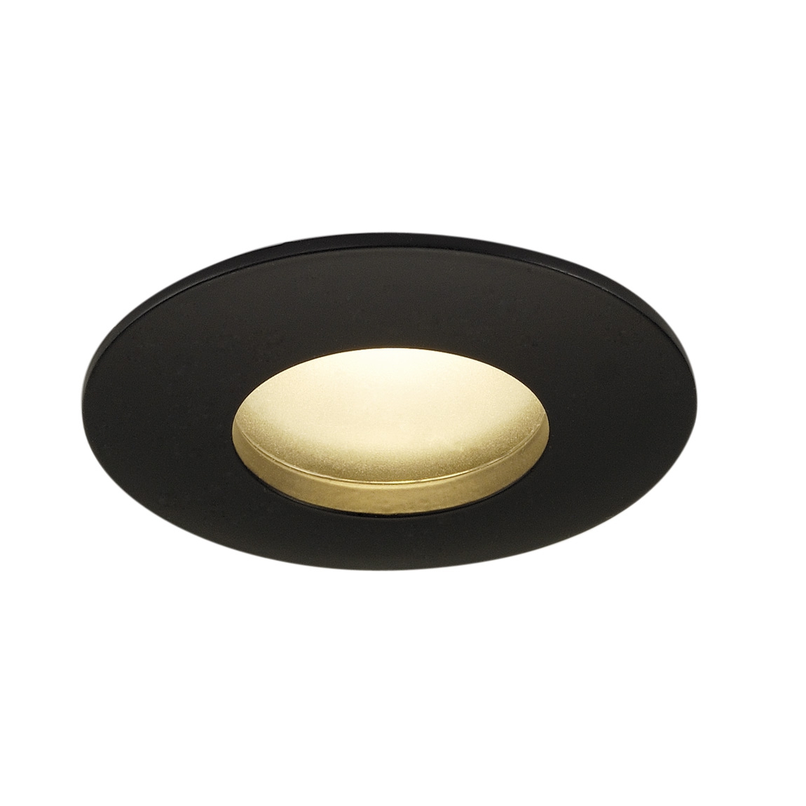 SLV 114460 OUT 65 ROUND светильник встраиваемый IP65 12Вт с LED 3000К, 510лм, 38°, черный