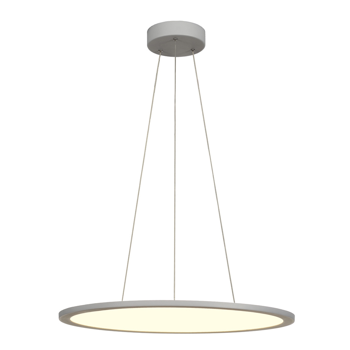 SLV 1001348 PANEL 60 ROUND светильник подвесной 42Вт с LED 4000К, 3350лм, 110°, димм. 1-10В, серебр. (ex 158634)