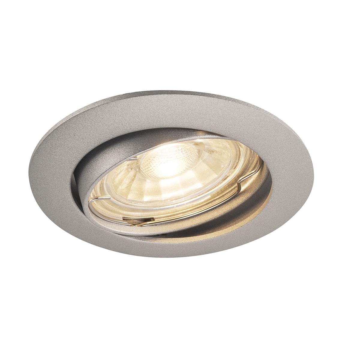 SLV 1000721 PIKA ROUND TURNO QPAR51 светильник встраиваемый для лампы GU10 50Вт макс., серебристый