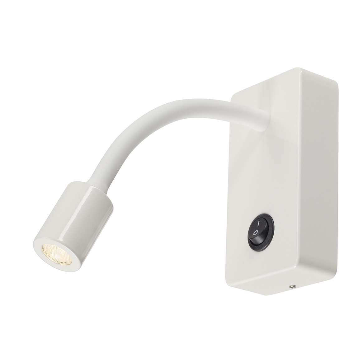 SLV 146701 PIPOFLEX светильник накладной 4.6Вт с выключателем и LED 3000К, 200лм, 35°, белый