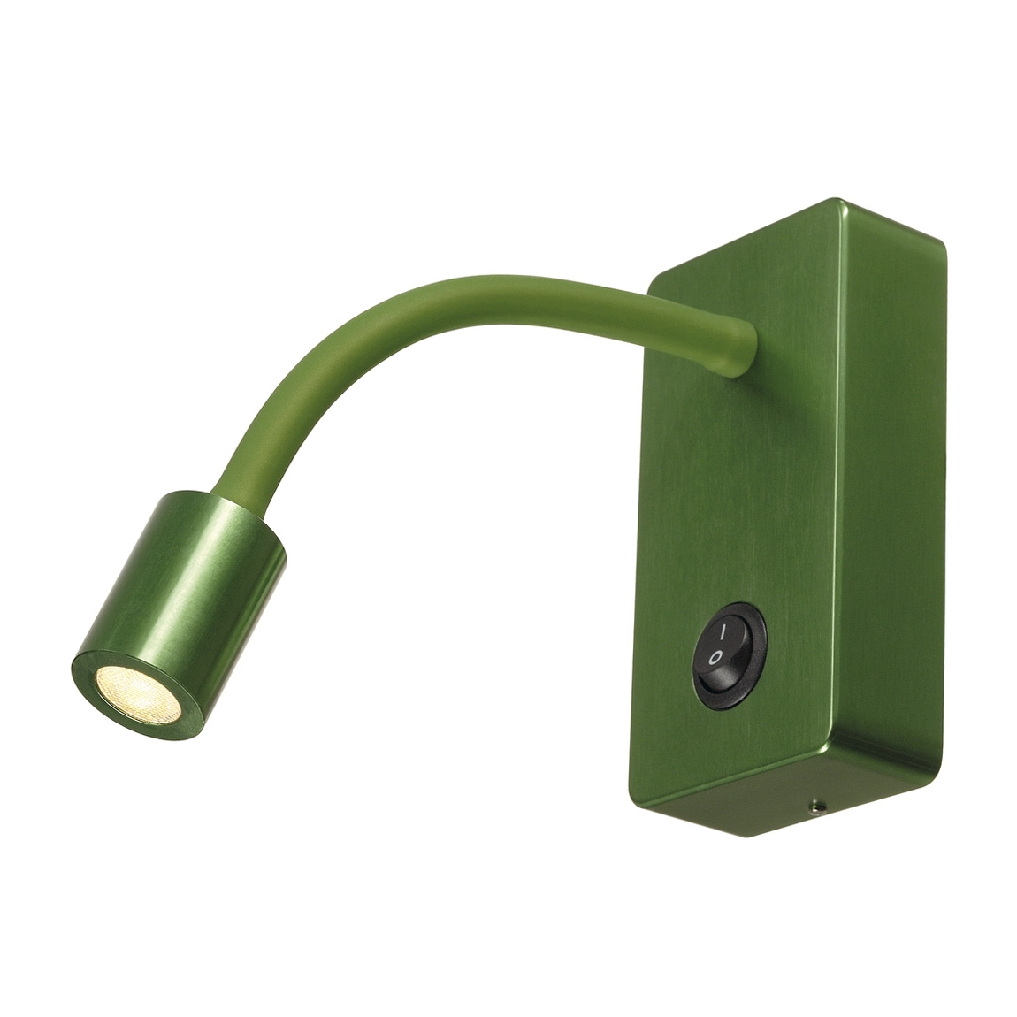 SLV 146705 PIPOFLEX светильник накладной с выключателем и PowerLED 4Вт (4.6Вт), 3000К, 200lm, зеленый
