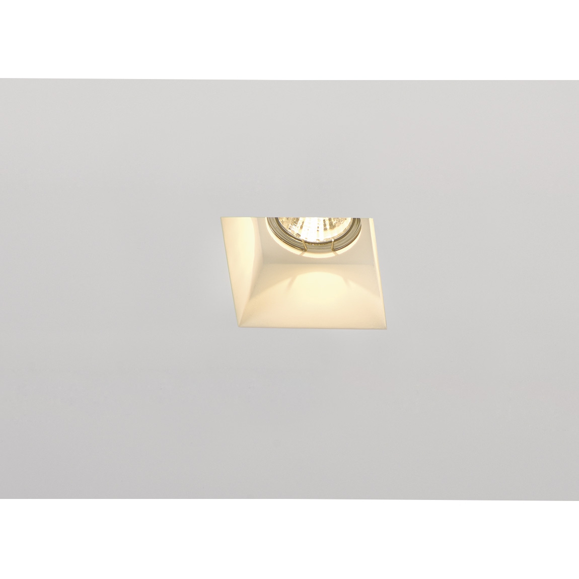 SLV 148071 PLASTRA DL GU10 SQUARE светильник встраиваемый для лампы GU10 35Вт макс., белый гипс