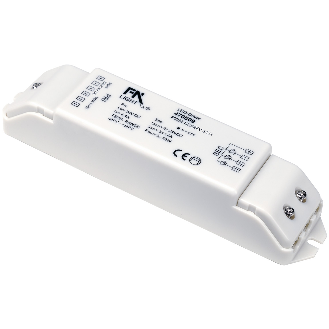 SLV 470509 PWM 3 CHANNEL CONVERTER ШИМ-конвертер 3-х канальный: вход 12-24В и управл 0-10B, выход 3х 1.4А макс.