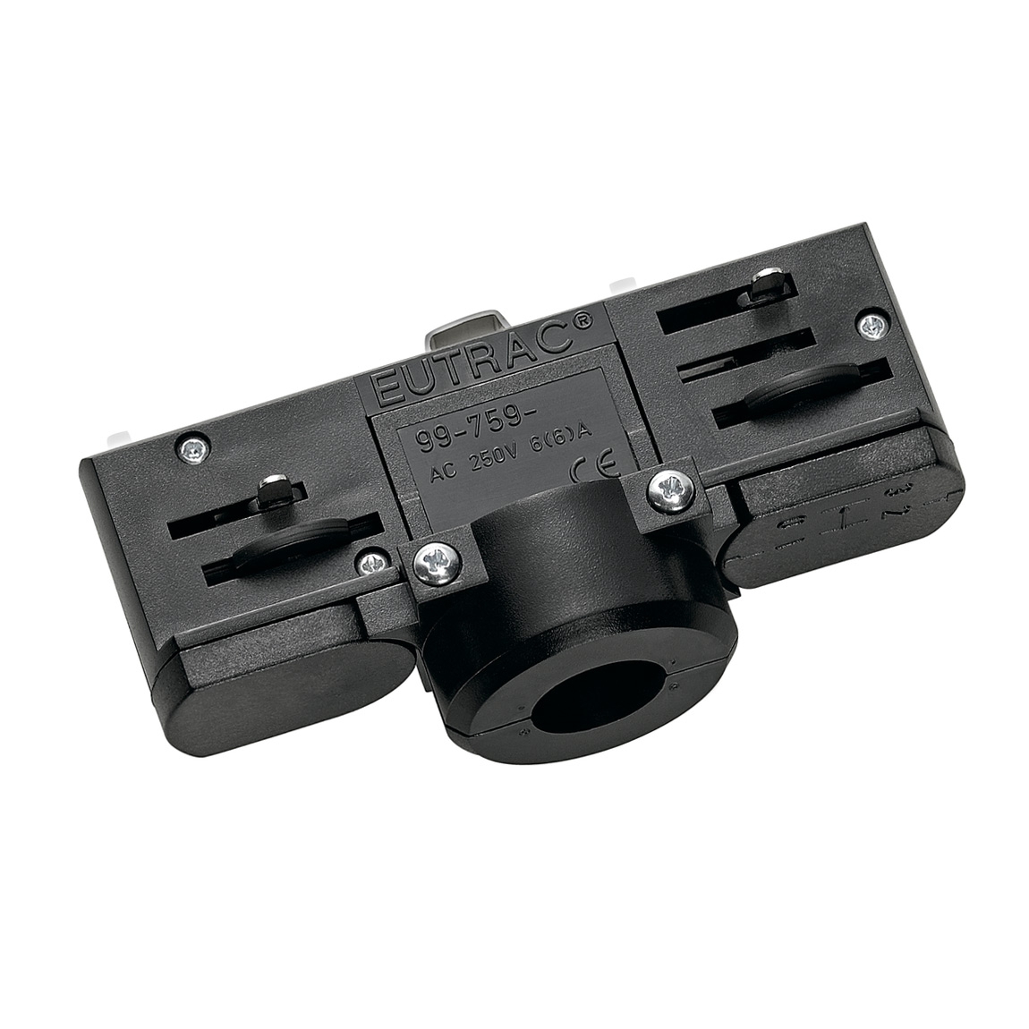 SLV 145990 3Ph | EUTRAC®, адаптер электрический, 10А макс., 5кг макс., черный