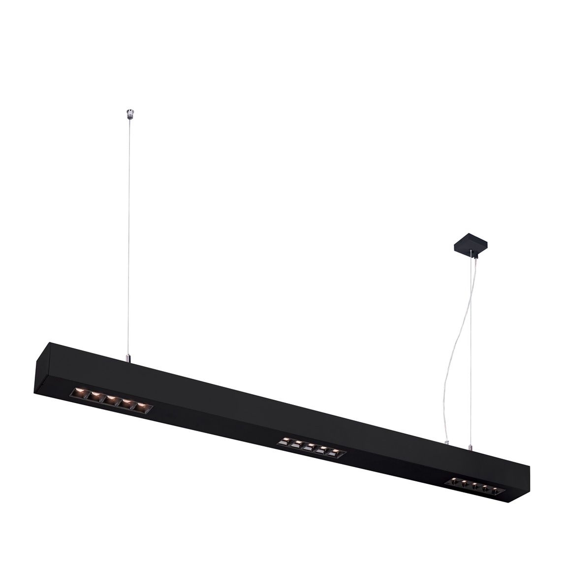 SLV 1000927 Q-LINE BAP PD 1m LED светильник подвесной 45Вт с LED 3000К, 2100лм, 30°, URG<10, CRI>90, черный