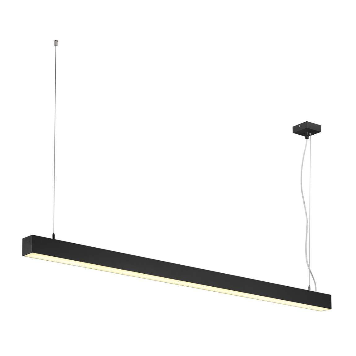 SLV 1001306 Q-LINE SINGLE LED светильник подвесной 45.8Вт с LED 3000К, 3700лм, черный (ex 155120)
