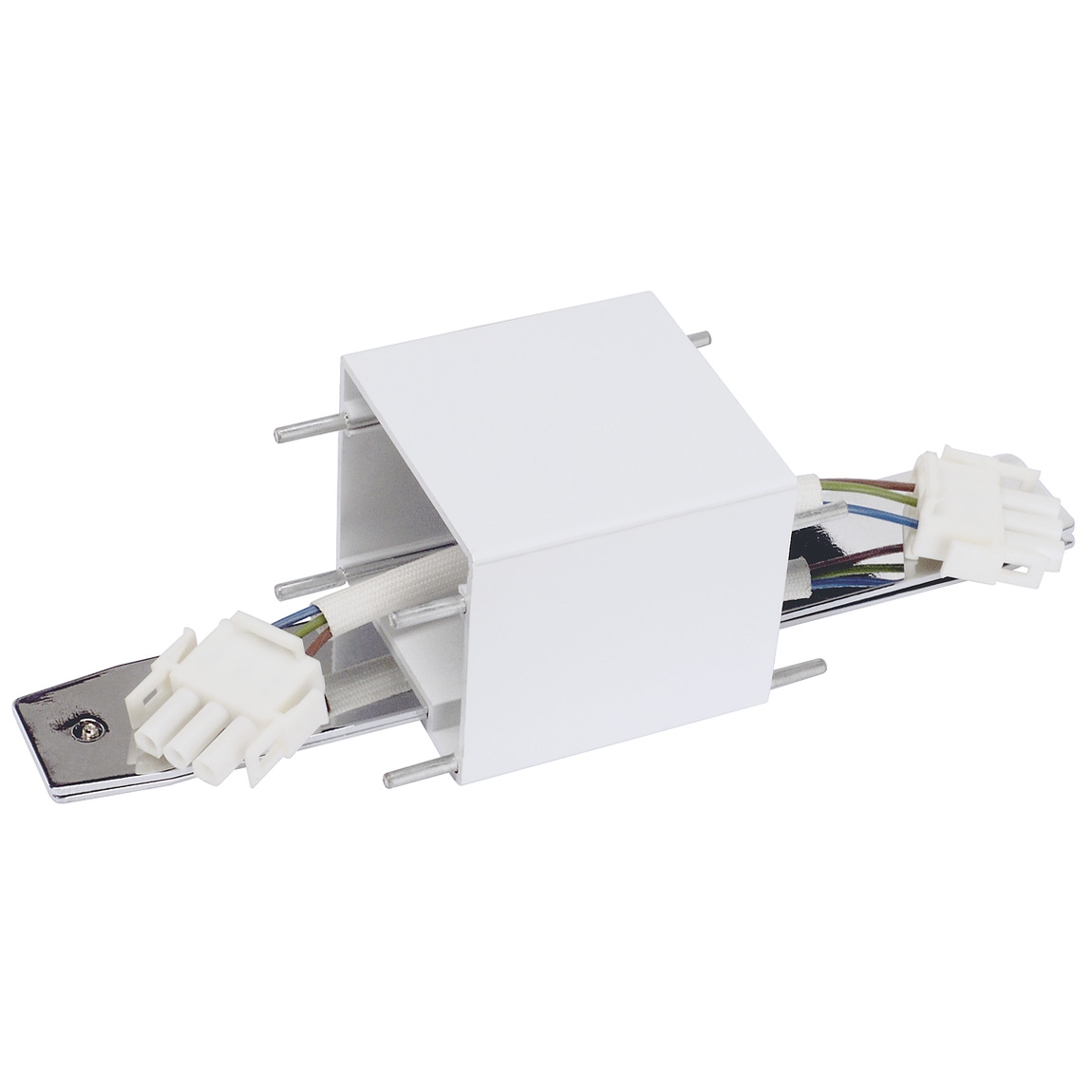 SLV 155051 Q-LINE, коннектор прямой, белый