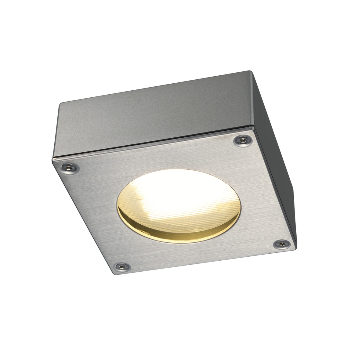 SLV 111482 QUADRASYL CW светильник накладной IP44 для лампы GX53 9Вт макс., серебристый/ сталь