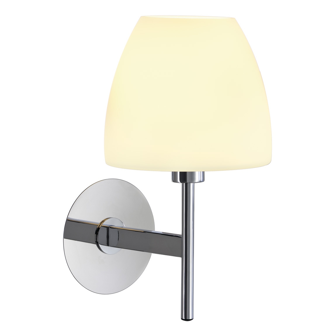 SLV 146922 RIOTTE WALL светильник настенный для лампы Е14 40Вт макс., хром/ стекло белое