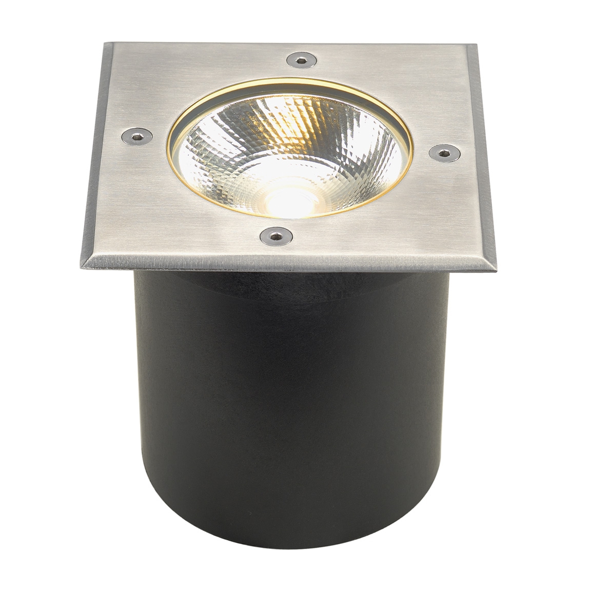 SLV 227604 ROCCI SQUARE светильник встраиваемый IP67 9.8Вт c LED 3000К, 580лм, 20°, сталь