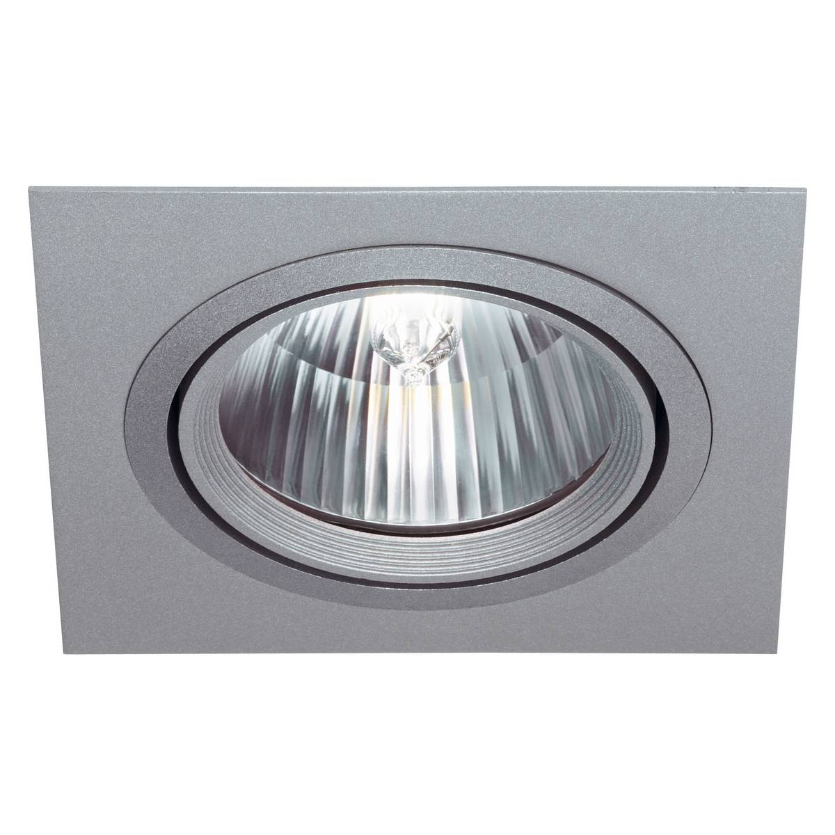 SLV 112551 ROW G12 светильник встраиваемый для лампы HQI-T G12 150Вт макс., серебристый